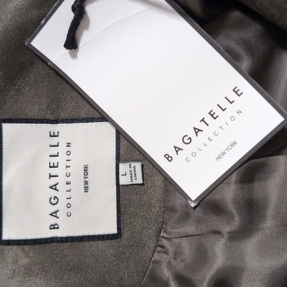Bagatelle Collection Faux Suede Bayleaf Jacket Size Large Nwt ❤️ - Picture 7 of 7